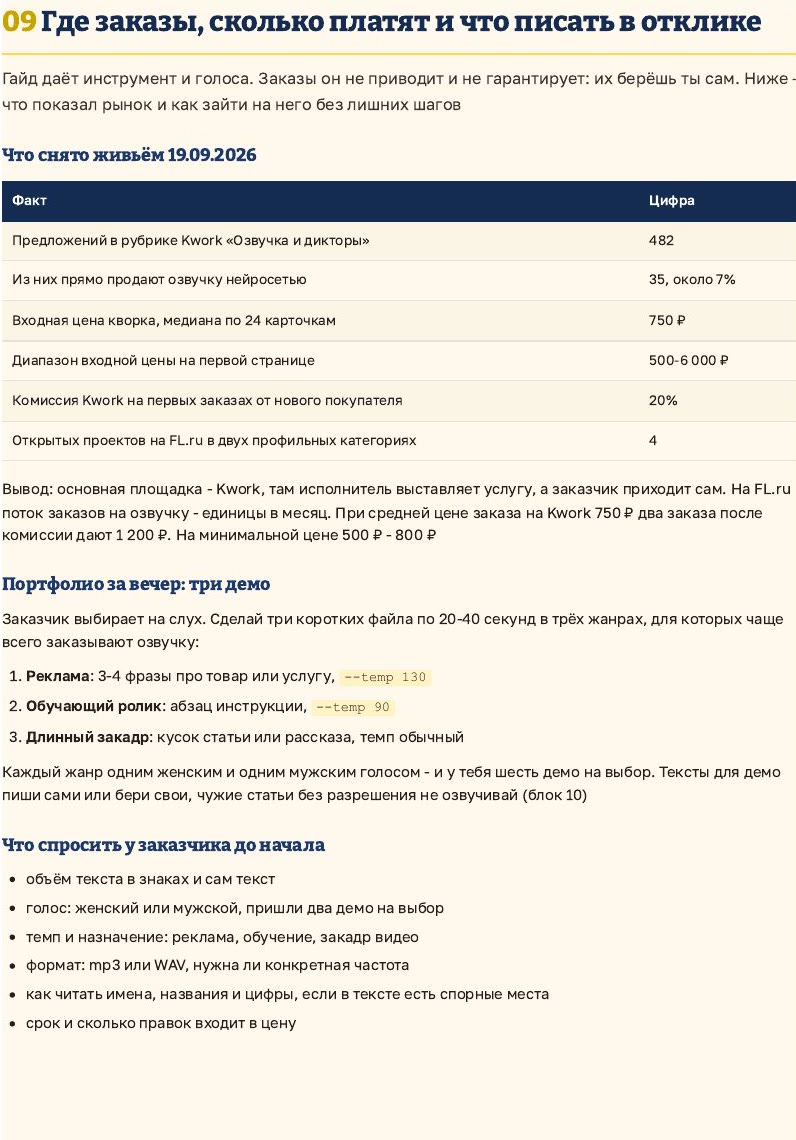 Страница гайда: где заказы, цифры рынка и портфолио